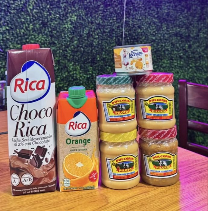 Dominican grocery items and juices