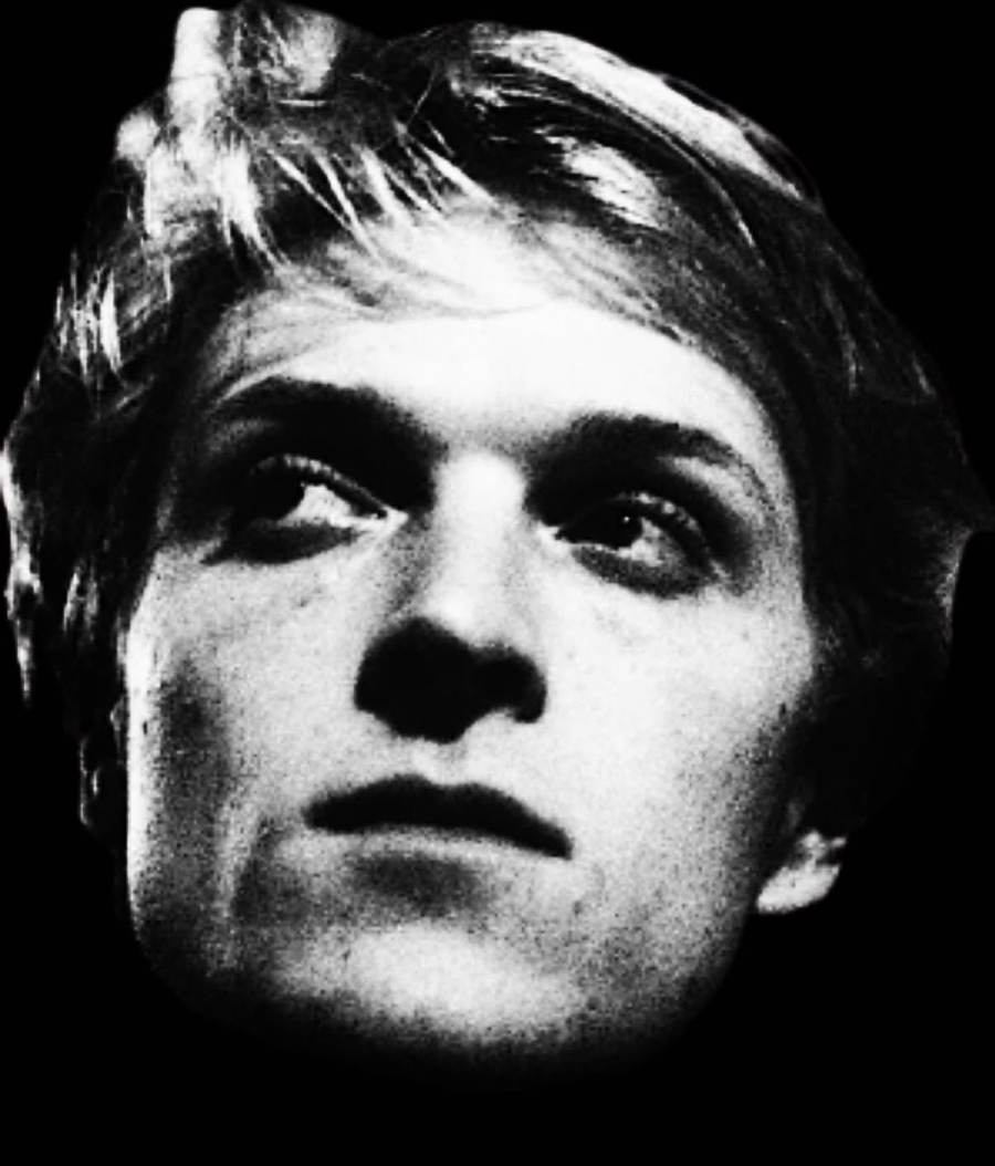 Black and white portrait of Collin Westerlund
